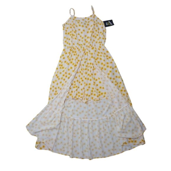 Art Class Yellow Floral Maxi Dress XXL 16/18 Spaghetti Straps Sunflower Print. - Picture 3 of 10